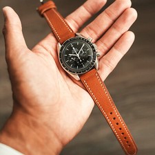 Leder Uhrenarmband für Herren Schnellspanner Hrade Original Italy Lederarmband