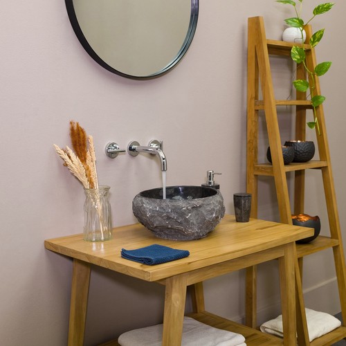 Andesit waschbecken mit - andesit,