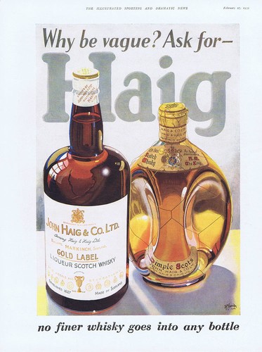 Haig whisky farbe vintage - haig,