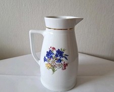 W# Krug mit Henkel, Vase ca. 29 cm hoch Blumenvase Henkelkrug Lilienporzellan 