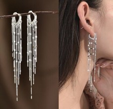 Ohrhänger Lange Kette echt