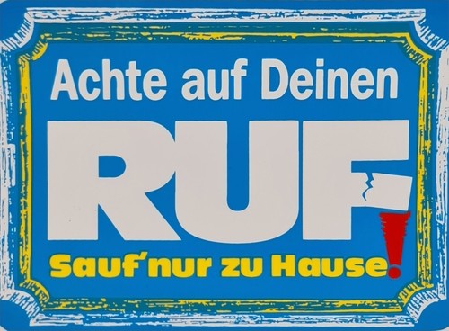 Aufkleber sticker achte auf - achte,
