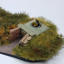 1:72 Diorama: 1 kl. eingegr