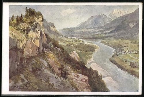 Künstler edward theodore - künstler-ak,