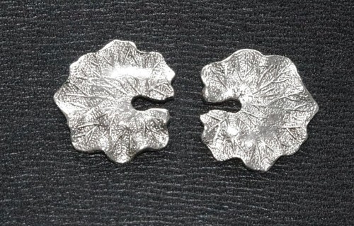 Silber lilienpad menuki - 'silber',