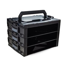 Sortimo Systemkoffer i-BOXX Rack 3er Block Industrial Line / schwarz
