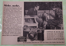 2. Zeiss Ikon AG Dresden Contax II Film Kamera Werbung Reklame 1940