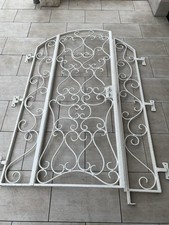 Schmiede Eisen Tor / Tür Rundbogen / Garten Tor 1,40 x 2,34m mit Schloss