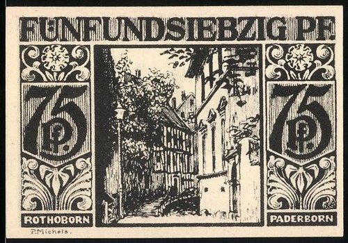 Notgeld paderborn 1921 pf - notgeld,