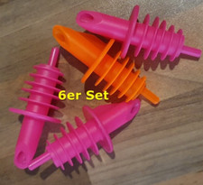 6 x Ausgießer Dosierer Flaschenausgießer Schnapsausgießer Neon