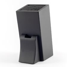 Hanseküche Messerblock Quadratisch Schräg Schwarz - Messerhalter ohne Messer