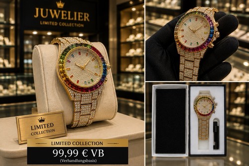 Neu uhr edelstahl - uhr, rainbow
