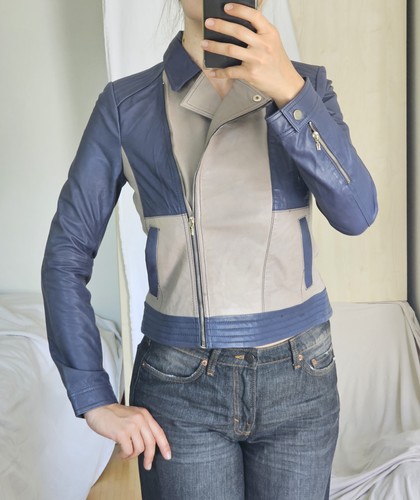 Esprit echt leder jacke beige - echt,