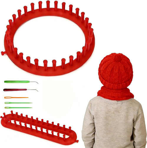 Stück rotes strickring set - rotes,