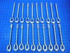 SCHAUKELHAKEN 12 mm 20 STÜCK DECKENHAKEN GARTEN BAU SCHRAUBHAKEN GEWINDE HOLZ