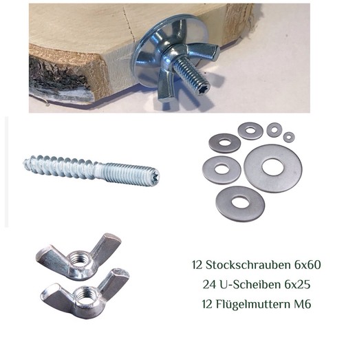12x befestigungsset - 12x,
