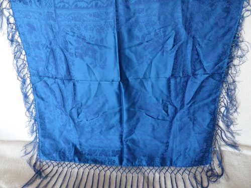 Trachtentuch,Blau,66x66cm+14cm