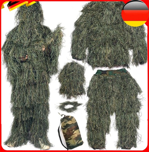 Ghillie suit woodland - 3d,