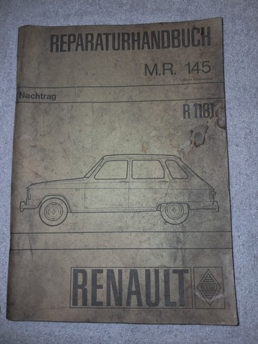 Reparatur handbuch renault - reparatur,