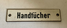 Vintage alt Schild Handtücher  Reichsbahn Bahn Eisenbahn WC Toilette