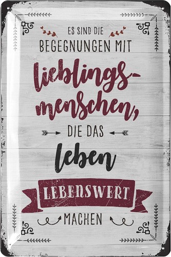 Blechschild lieblingsmensch - blechschild,