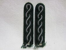 PAAR "SCHULTERKLAPPEN" - ZOLL / FORST / BEAMTER - Grün-silber Geflochten !!!