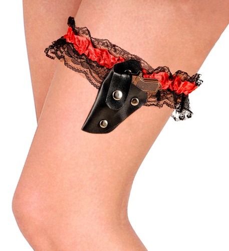 Strumpfband mit pistole - pistole,