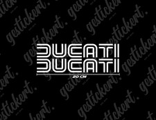 2x 20 cm Aufkleber für Ducati retro Sticker Decal Schriftzug Bike Motorrad