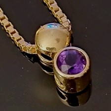 SCALA AMETHYST  Gold Anhänger