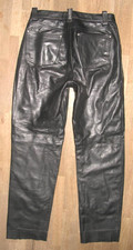 - DAKOTA - LEDERJEANS / Biker- Lederhose in schwarz ca. W30 / L30-31