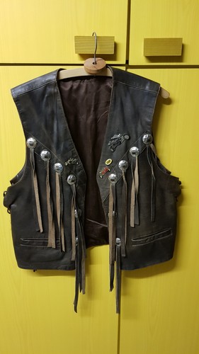 Lederweste mit franzen biker - mit, franzen,