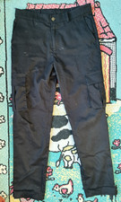 Schwarze  Cargo Jungen Stoff