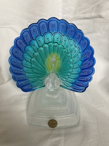 Pfau aus schwerem - , glas