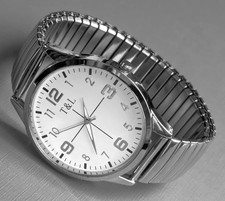 Quarz uhr flexband edelstahl - quarz,