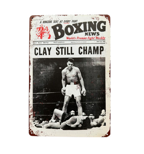 Muhammad ali blechschild - muhammad,