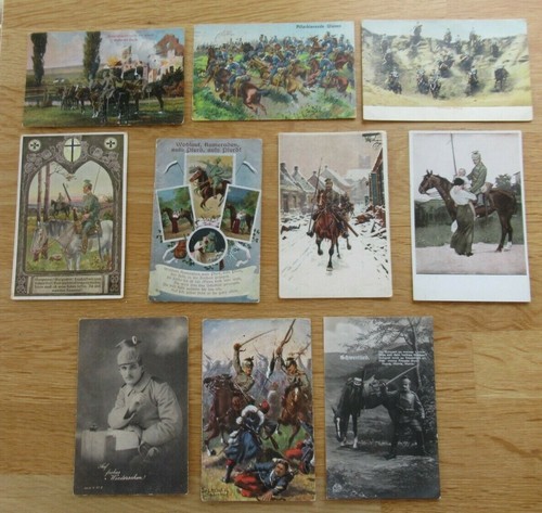 Sammlung von postkarten - 10, mit