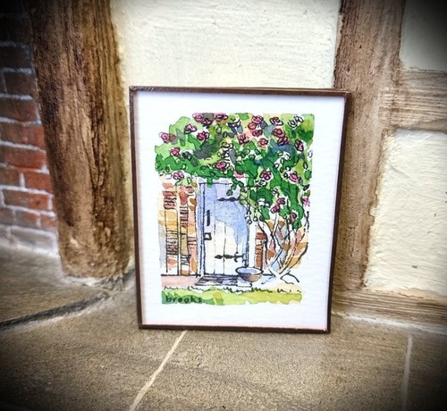 Handbemalte miniatur cottage - miniatur,