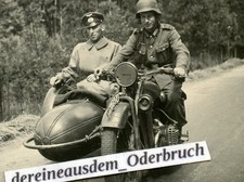 A8 Foto WH Motorrad Krad mit Beiwagen mit WH-Kennung aus Thüringen Th-7524