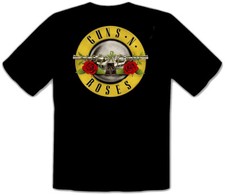 Guns and Roses Guns N Roses Rock Music Logo SCHWARZE T-Shirt -263