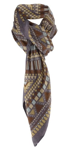 Halstuch braun beige - halstuch, in