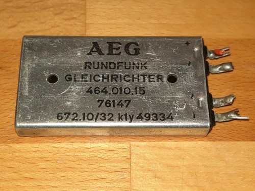 Aeg rundfunk gleichrichter - aeg,