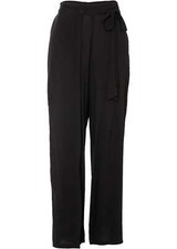 Neu Hose mit Kordelzug Gr. 44 Schwarz Damen Sommerhose Pants