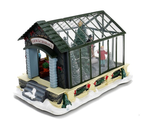 Weihnachtsszene gewächshaus - weihnachtsszene,