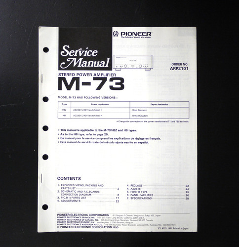 Original pioneer stereo - pioneer, m-73
