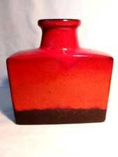 Scheurich Vase Fat Lava rot