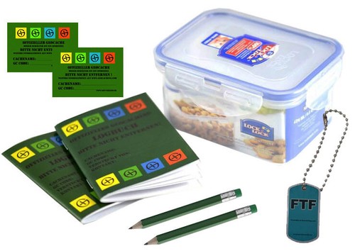 Geocache set trackable ftf - set,