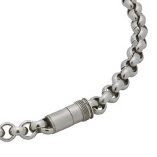 Ernstes Design Edvita Erbskette K103 7 mm Edelstahl Verschlusshülse Halskette