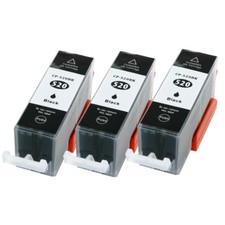 3 Druckerpatronen Black + Chip