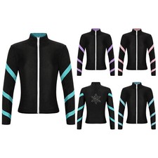 Mädchen Eiskunstlauf Eislaufhose Trainingsjacke Eiskunstlauf Eislaufbekleidung