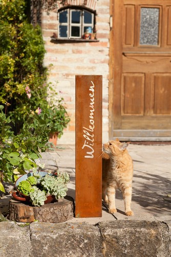 Standschild willkommen 75 cm - "willkommen",
